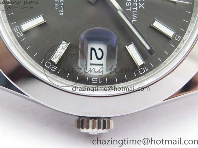 41 Gray Best Dial 904L VS3235 on 1:1 Jubilee VSF Edition DateJust SS 126330 Bracelet 0118